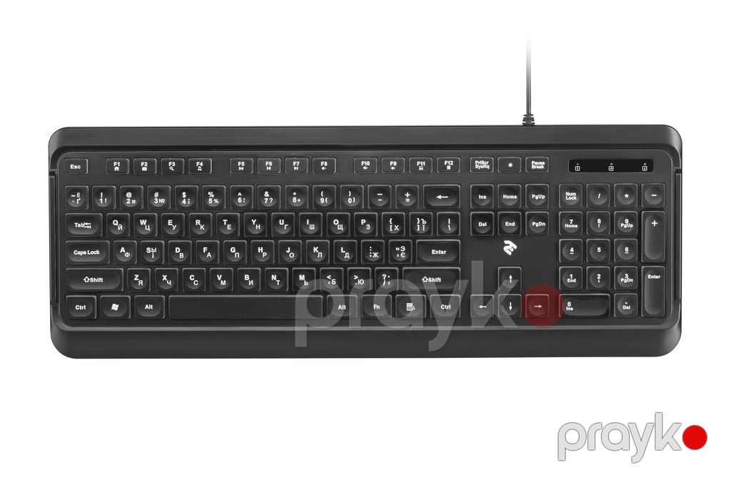 Klaviatura "2Е KS120 White backlight USB Black" — Elektronika, Bakı (5)