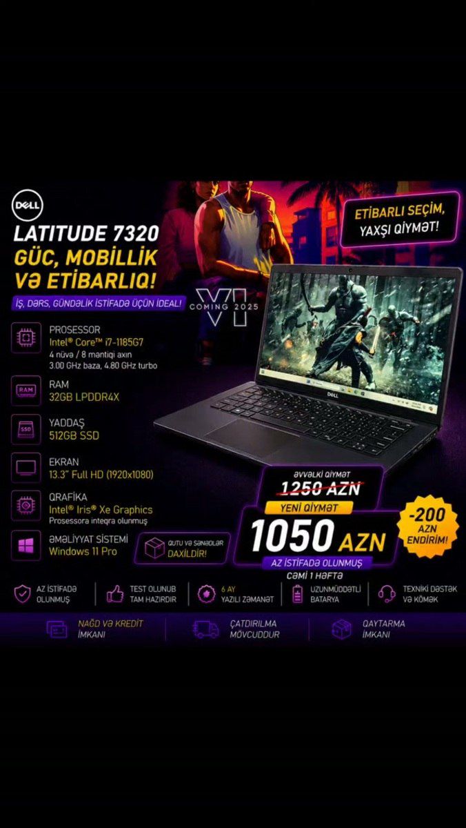Dell Latitude 7320 Premium — Elektronika, Bakı