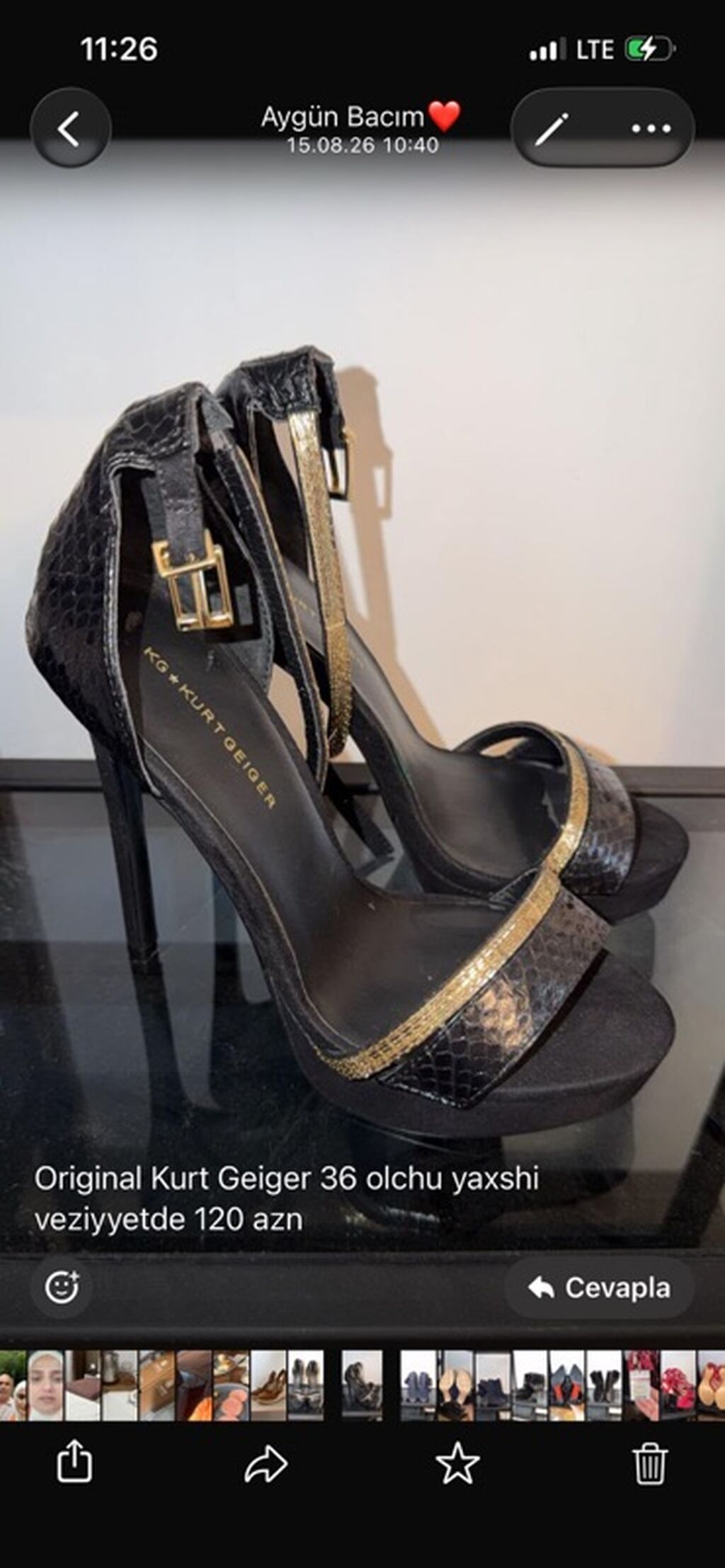 KG Kurt Geiger qadın hündürdaban sandalı, ölçü 36 — Sandal, Pirəkəşkül