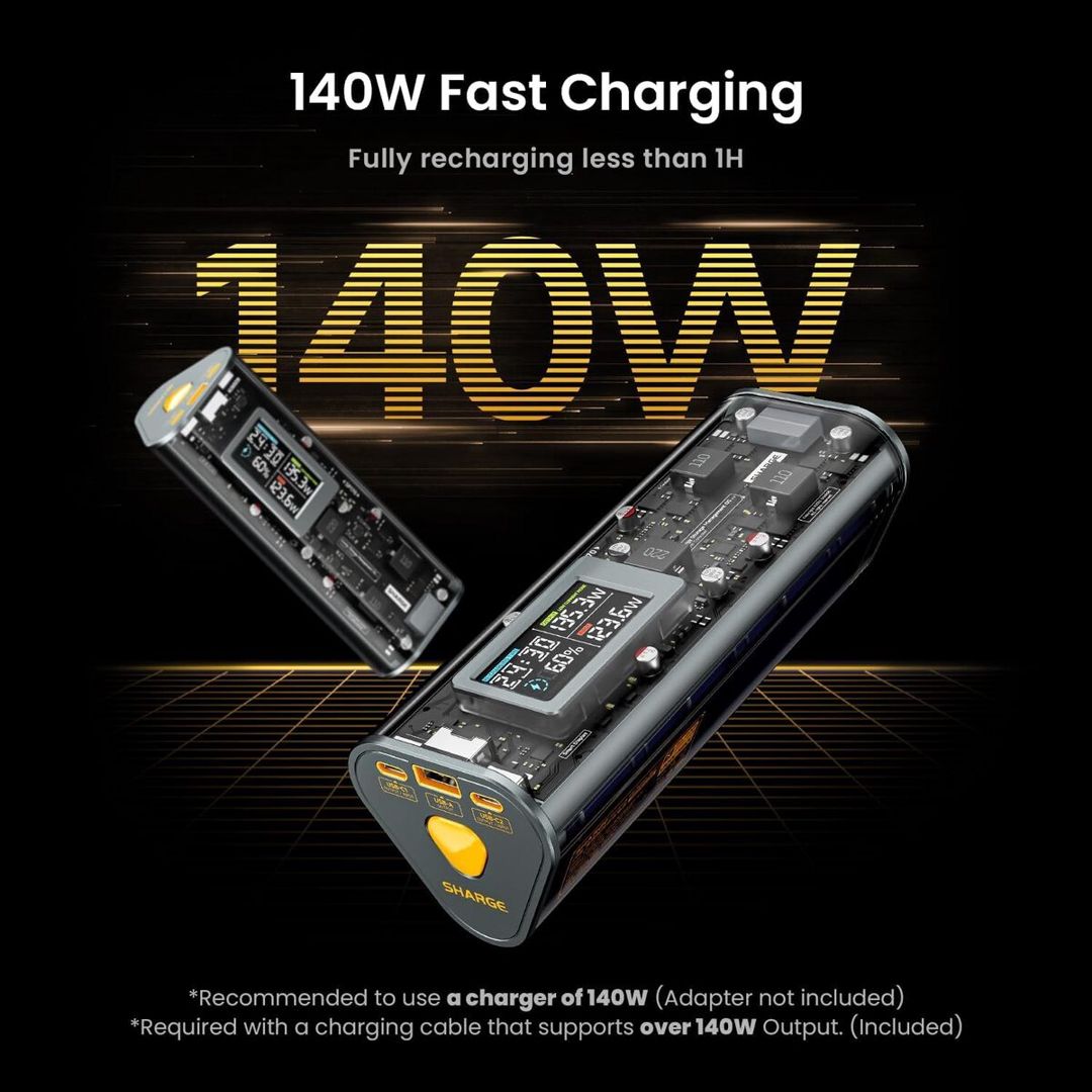 SHARGEEK 170 Power Bank (140W / 24.000mAh) — Elektronika, Bakı (5)