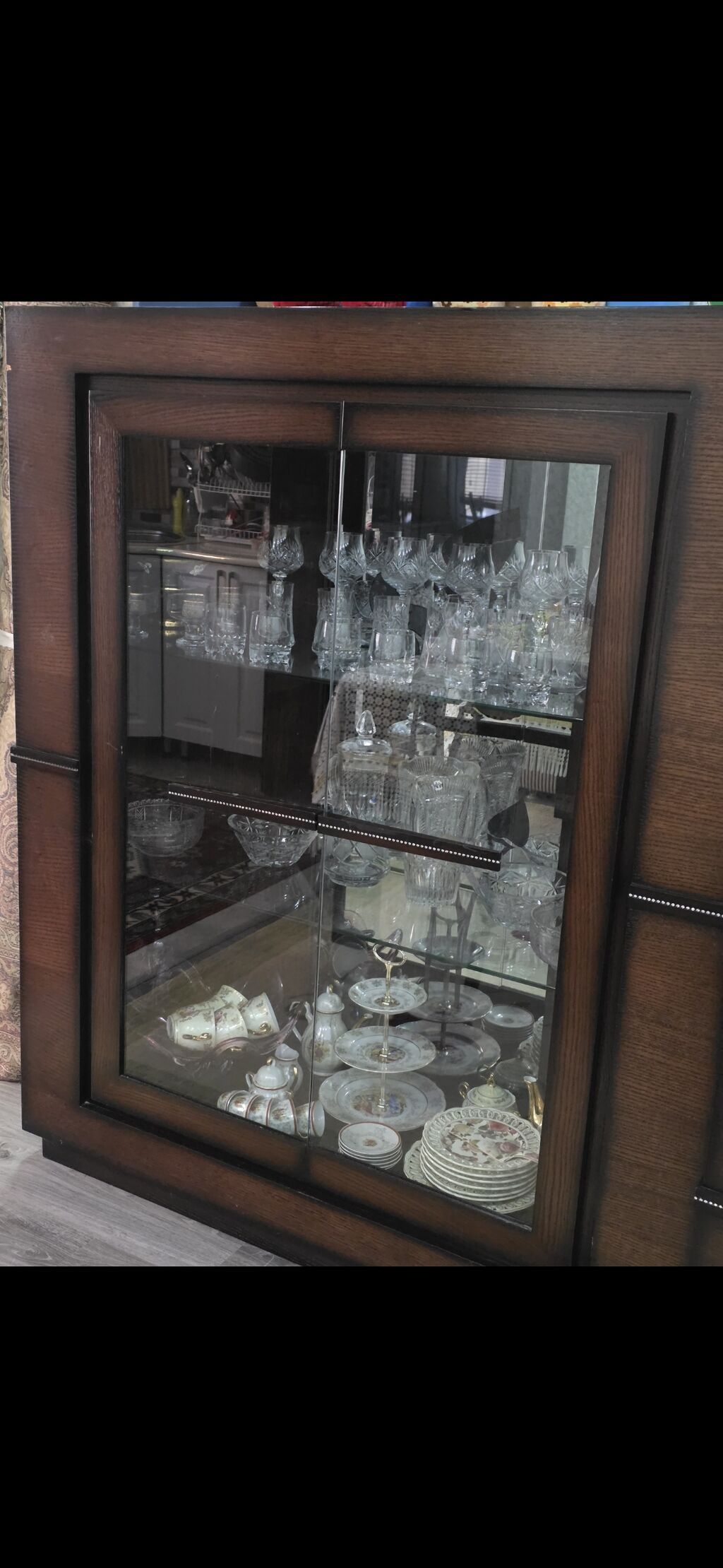 Qonaq otağı üçün mebel dəsti - Material: tünd qəhvəyi ağac rəngli — Mebel, Bakı (2)