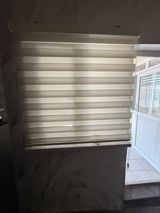 Zebra tipli jalüz pərdə — açıq krem/şampan, iki qatlı zolaqlı — Pərdələr, karnizlər, jalüzlər
