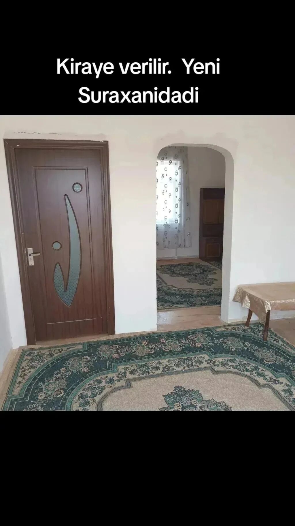 Kirayə verilir – Yeni Suraxanı - Məkan: Yeni Suraxanı qəsəbəsi -