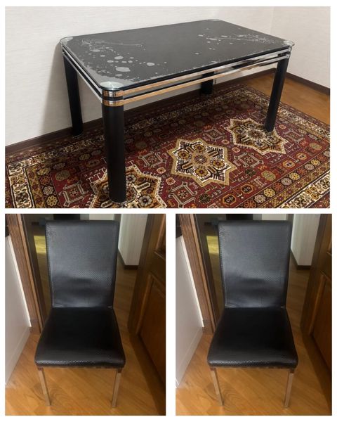 Metbex stol stul dəsti satilir 200 azn. Cox keyfiyyətlidir. 2 eded