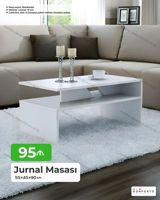 Düz masa, Açılmayan, Təkərsiz, Laminat, Zəmanətsiz — Furniture
