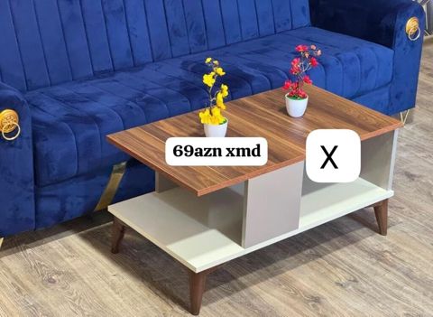 Düz masa, Açılmayan, Təkərsiz, Teksturalı laminat, Zəmanətsiz — Ucuz serfeli Mebel — Журнальные столики