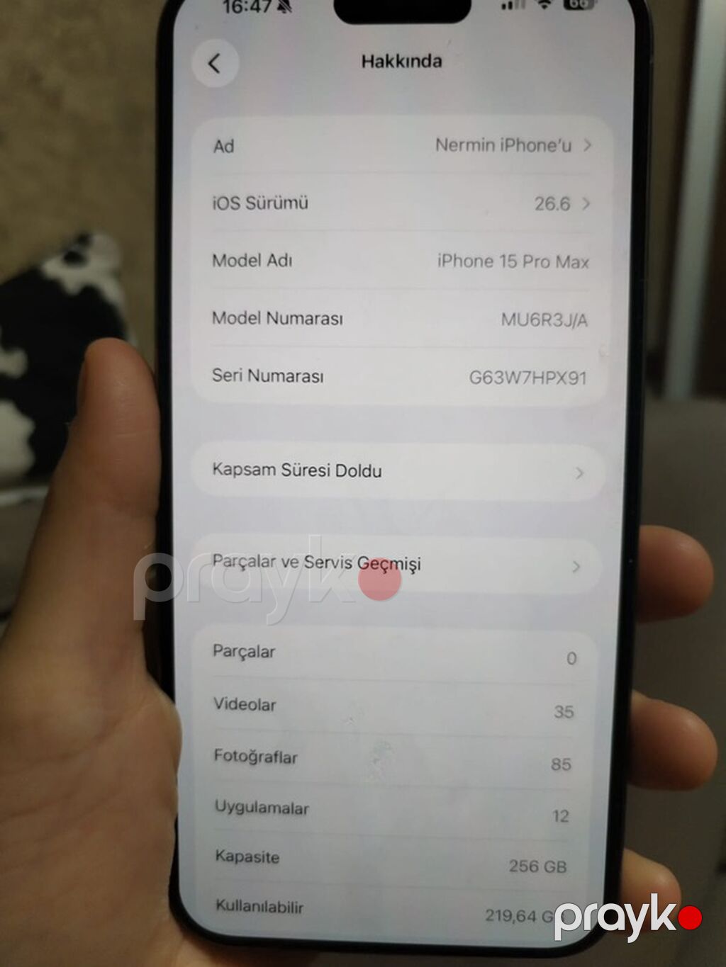 IPhone 15 Pro Max, 256 GB, Natural Titanium, Face ID — Apple iPhone, Bakı (2)