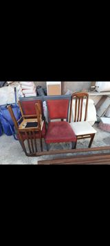 Ağac yemək otağı dəsti – masa və stullar - Material: massiv ağac — Furniture