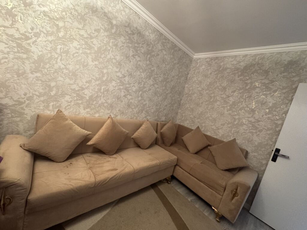 İşlənmiş, Künc divan, Divan, Bazalı, Açılan — Mebel, Göyçay (3)