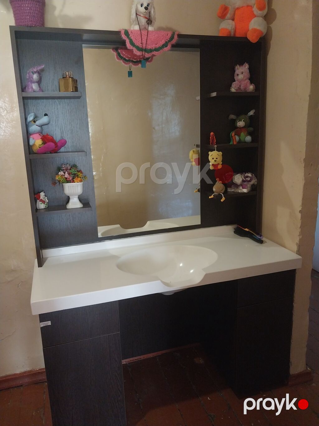 Bərbərxana üçün iş masası və güzgü modulu (2 ədəd) — Salon mebeli, Yevlax (2)