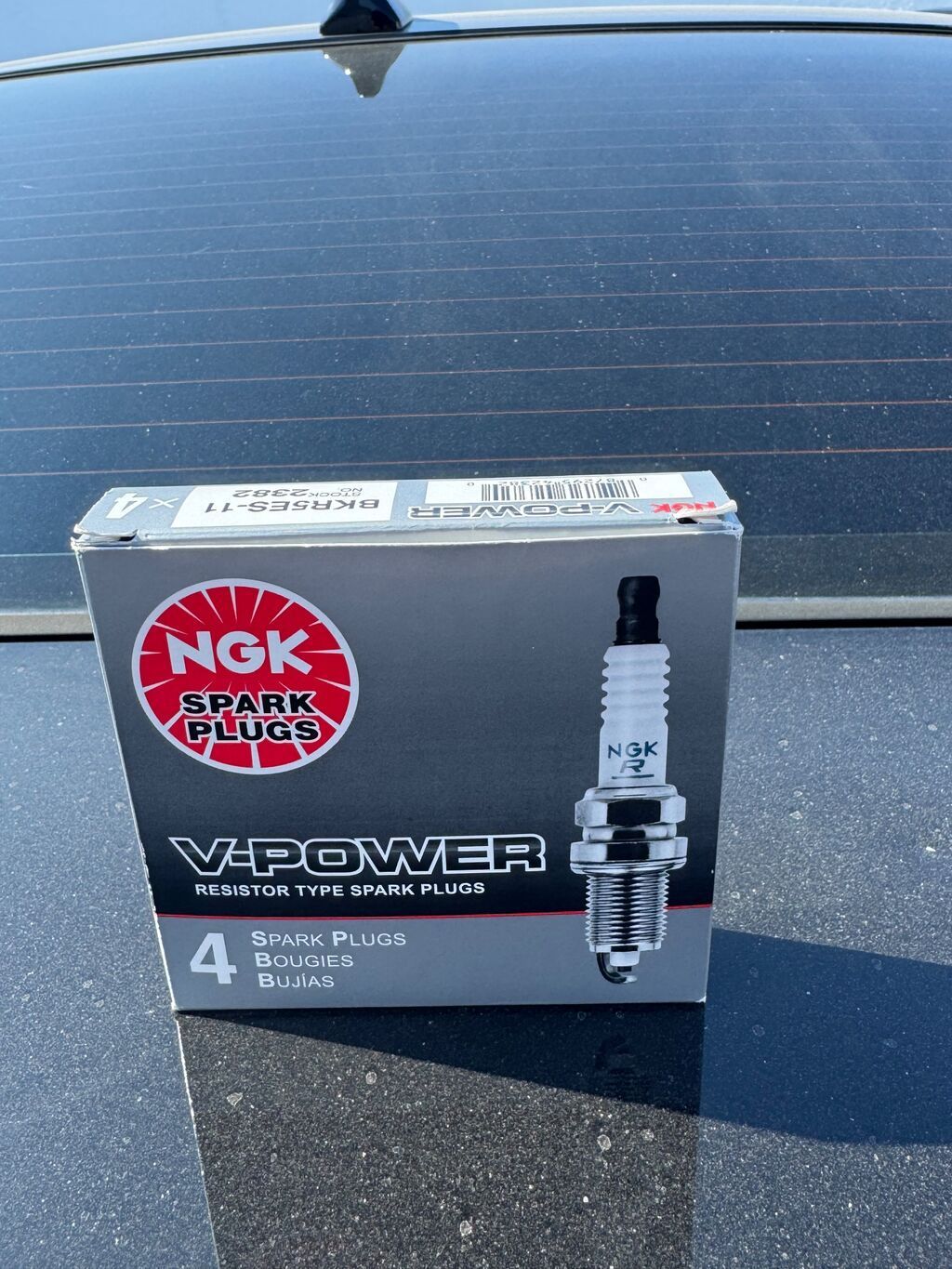 NGK V-Power rezistor tipli şam dəsti – 4 ədəd Model: BKR5ES-11 (Stock — Ehtiyat hissələri, Digah