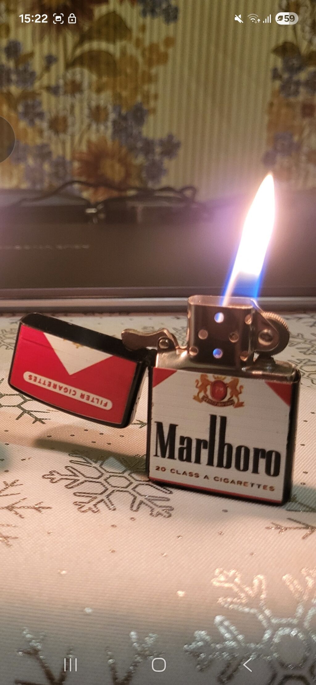 Marlboro temalı benzinli çaxmaq - Korpusu Marlboro qutusu dizaynlı — Gözəllik və sağlamlıq, Bakı (2)