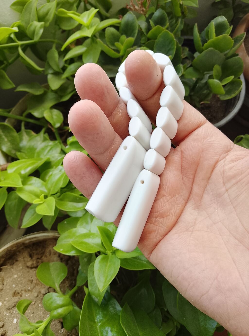 Əl işidir Ağ rəngli keramika təsbeh sapı və muncuq dəsti - Material — Aksesuarlar, Bakı