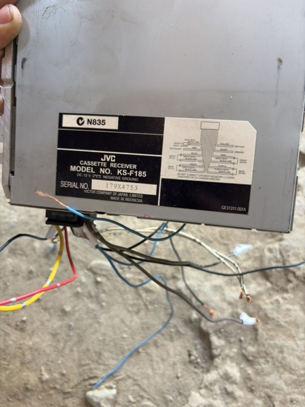 JVC KS-F185 avtomobil maqnitofonu - Növ: Kasseta qəbuledicisi — Elektronika, Gəncə (2)