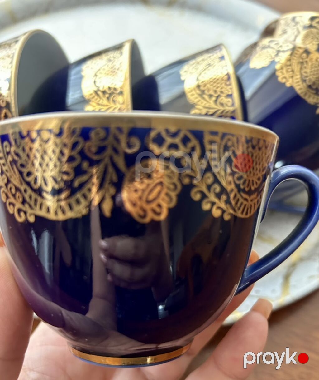 Fincanlar, rəng - Göy, 6 ədədli dəst — Süfrə qabı, Bakı (3)