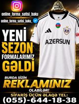 Qarabağ FK-nin yeni mövsüm üçün ağ rəngli futbol forması - Brend — Ürünler