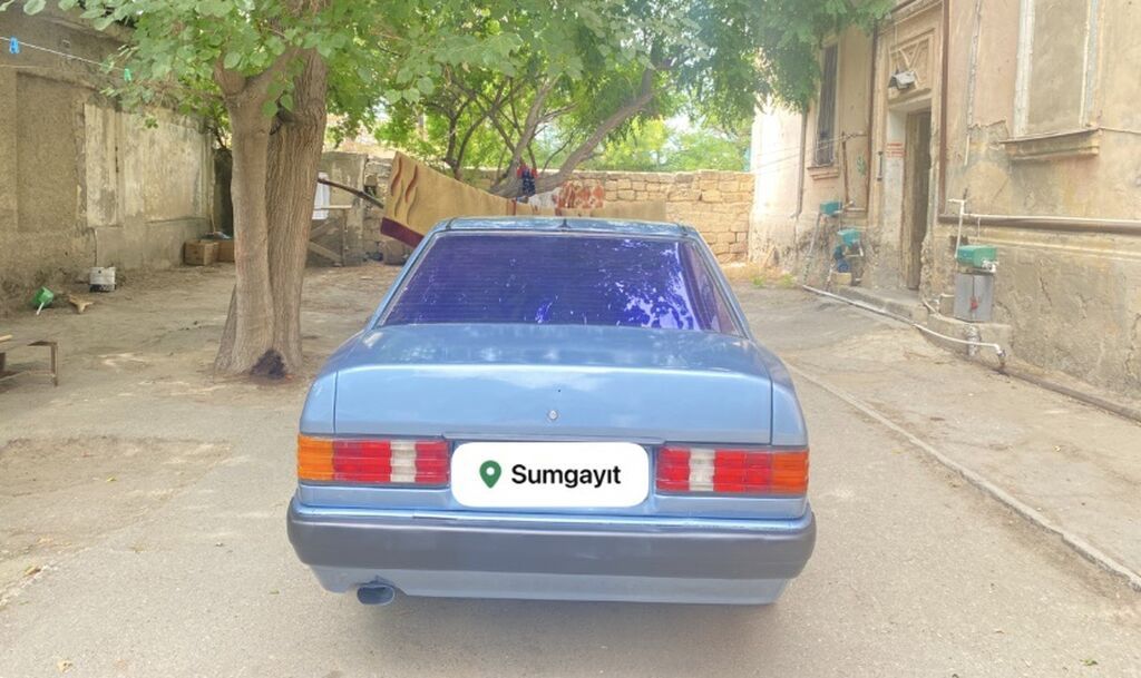 Mercedes-Benz 190 (W201) sedan - Korpus: 4 qapılı sedan, mavi rəng - — Avto, Sumqayıt (2)