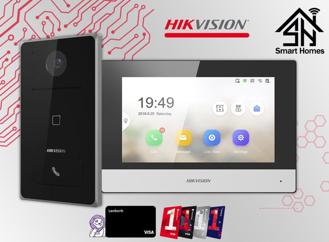 Hikvision 7 düymlük Wi-Fi villa domofon dəsti — Təhlükəsizlik sistemləri, Bakı