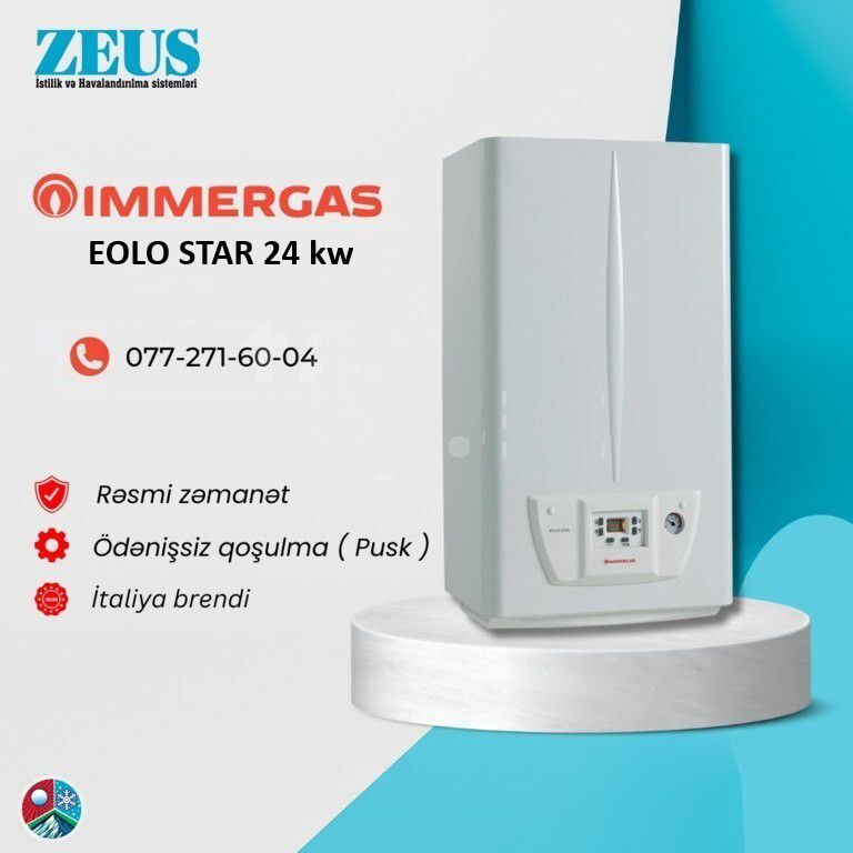 Kombi Immergas Eolo Star 24 kw — Su qızdırıcılar, Bakı