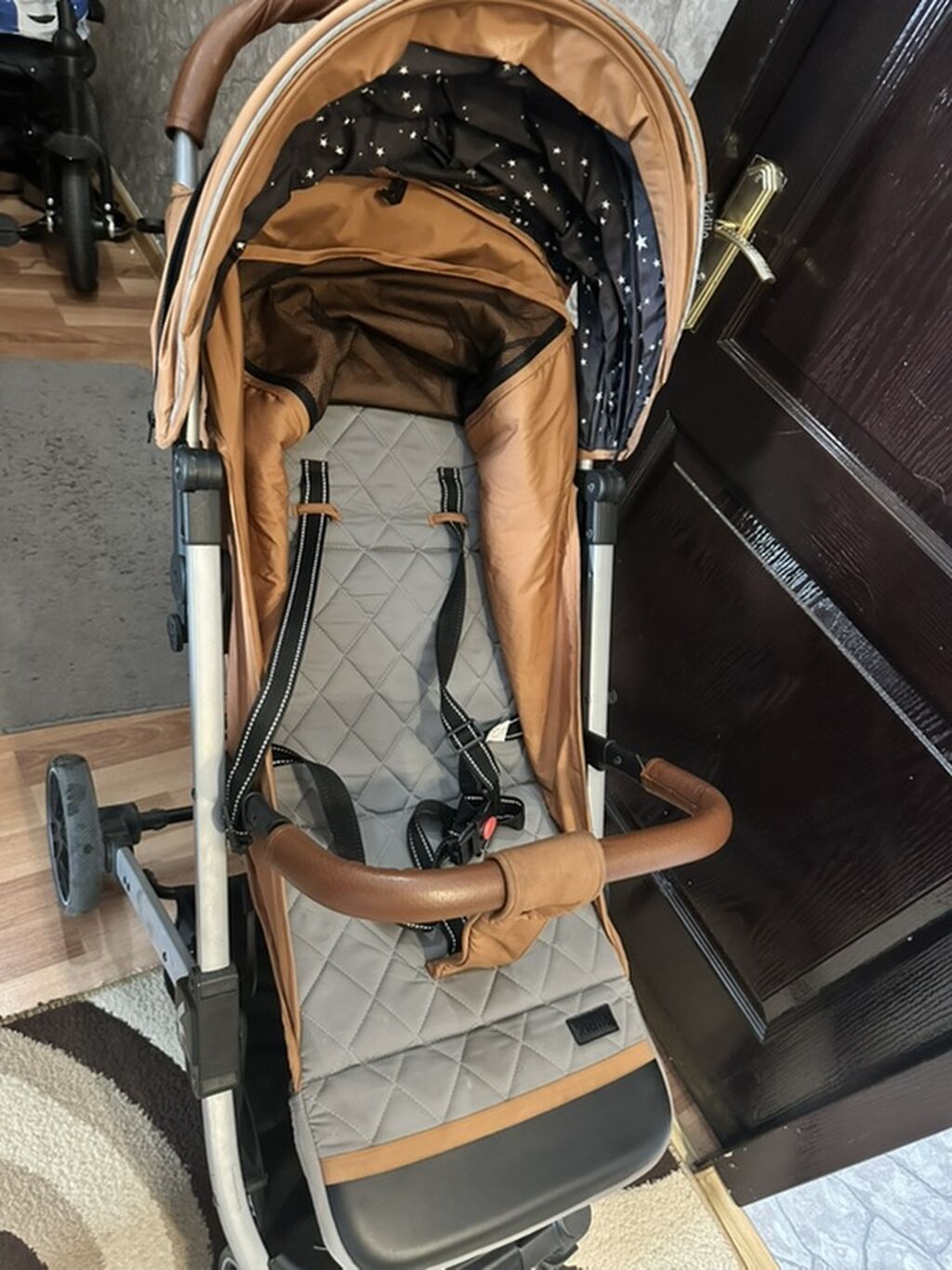 Kidilo uşaq arabası – qəhvəyi rəng - Brend/model: Kidilo - Rəng — Arabalalar, Bakı (5)