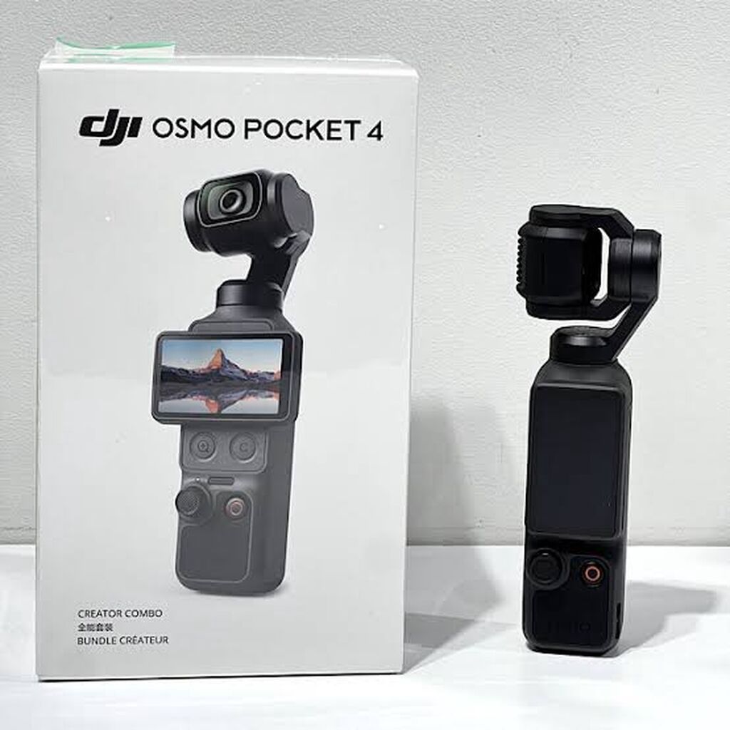 DJI Osmo Pocket 4 – Creator Combo Kompakt 3 oxlu stabilizatorlu