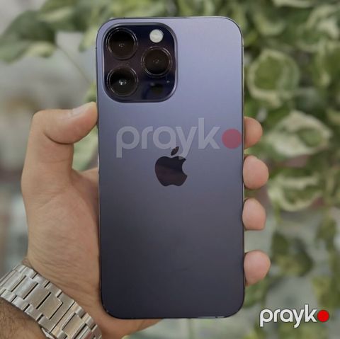 IPhone 14 Pro, 128 GB, Deep Purple, Zəmanət, Simsiz şarj, Face ID