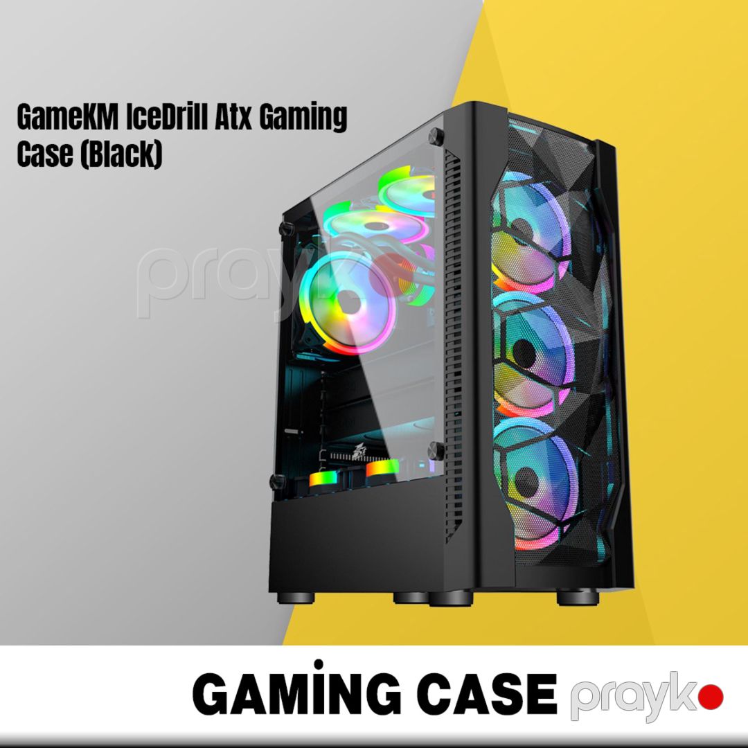 Gaming Case "GameKM IceDrill Atx (White)" — Elektronika, Bakı (3)