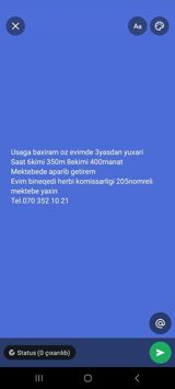 Uşaqlara baxım xidməti — öz evimdə, 3 yaşdan yuxarı — Няни, сиделки