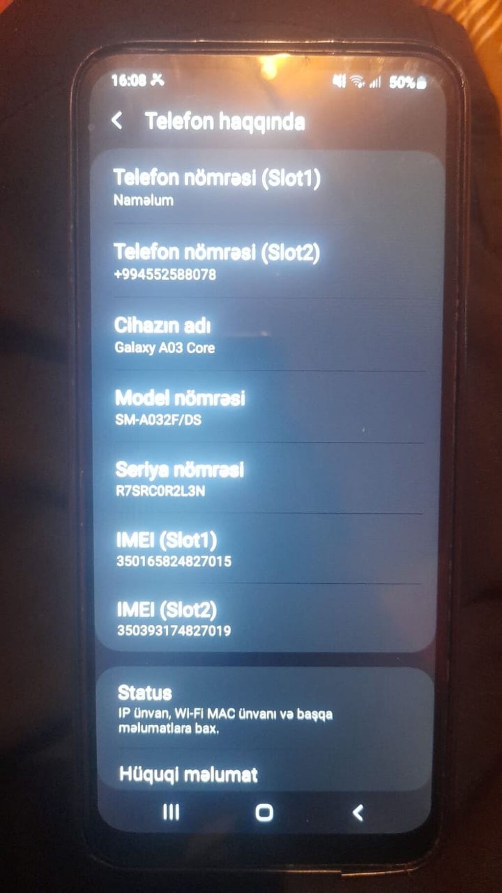 Samsung Galaxy A03, 32 GB, rəng - Göy — Samsung, Bakı (3)
