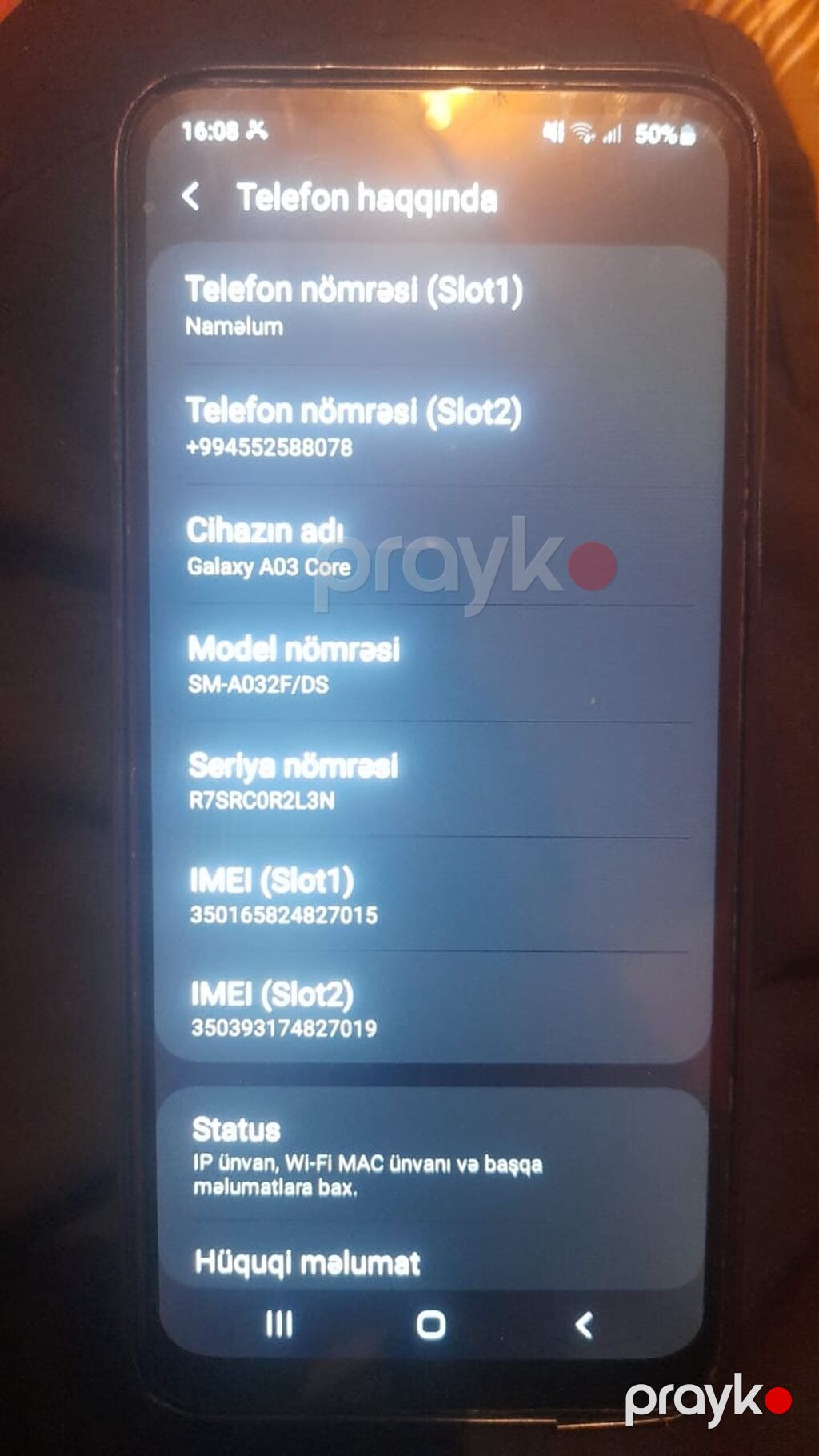 Samsung Galaxy A03, 32 GB, rəng - Göy — Samsung, Bakı (3)