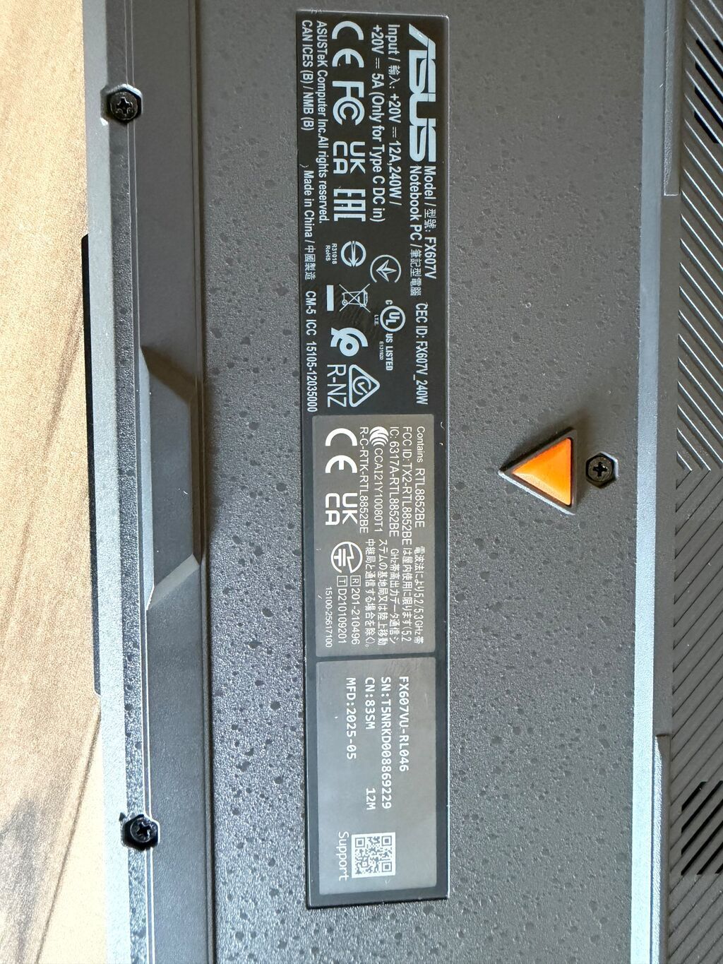 İşlənmiş ASUS TUF Gaming, 16 ", Intel Core i5, 512 GB, Ödənişli çatdırılma — Asus, Digah (4)