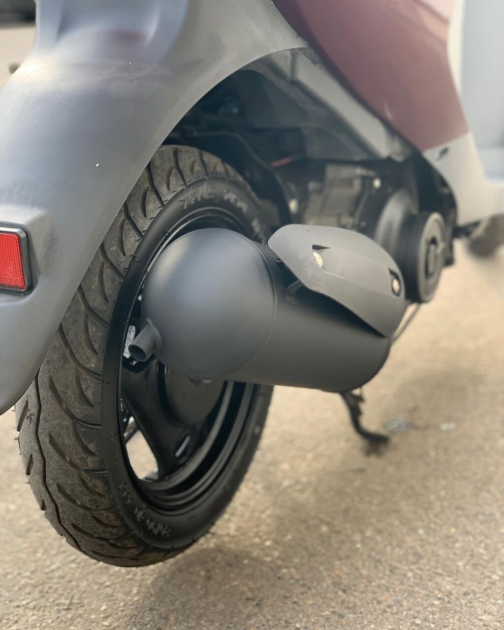 Suzuki Let’s 4 skuter - Rəng: tünd qırmızı/gri iki rəngli kuzov - — Avto, İsmayıllı (7)
