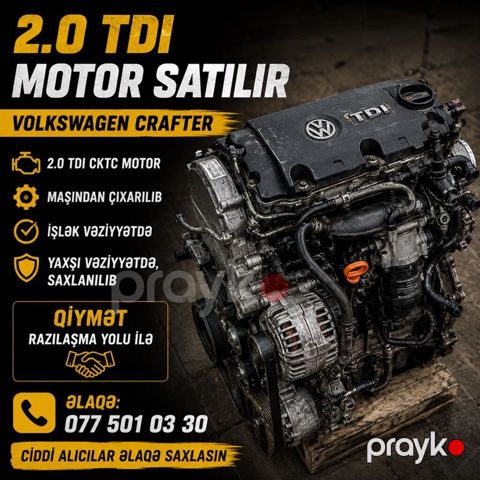 Volkswagen Crafter üçün 2.0 TDI CKTC mühərrik. Xüsusiyyətlər: - 2.0