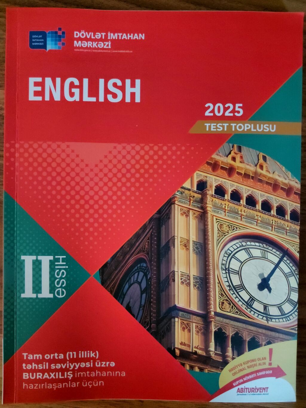 İngilis dili Testlər 11-ci sinif, DİM, 2-ci hissə — Kitablar və jurnallar, Masazır