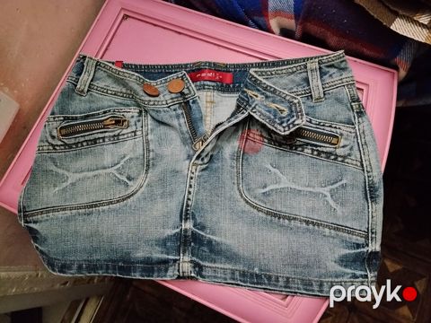 Qadın denim mini cəkəti, 28 razmer