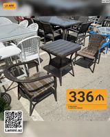 Bağ mebeli dəsti – Kod: 2890 Tərkib: - 1 ədəd kvadrat stol (şüşə — Mebel