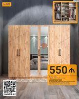 LA MINI 6 qapılı dolab - Kod: 5364 - Ölçü: Dərinlik 47 sm × Hündürlük — Furniture