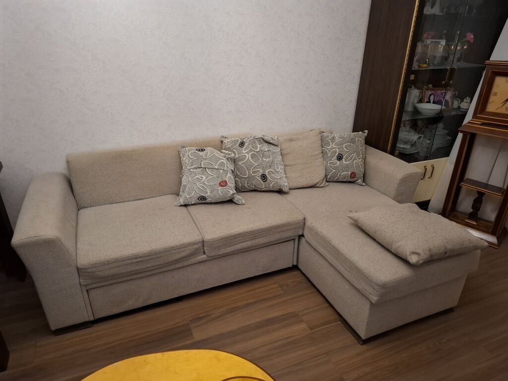 Satılır: qonaq otağı mebel dəsti 1) Künc divan - L formalı, sağ — Mebel, Bakı