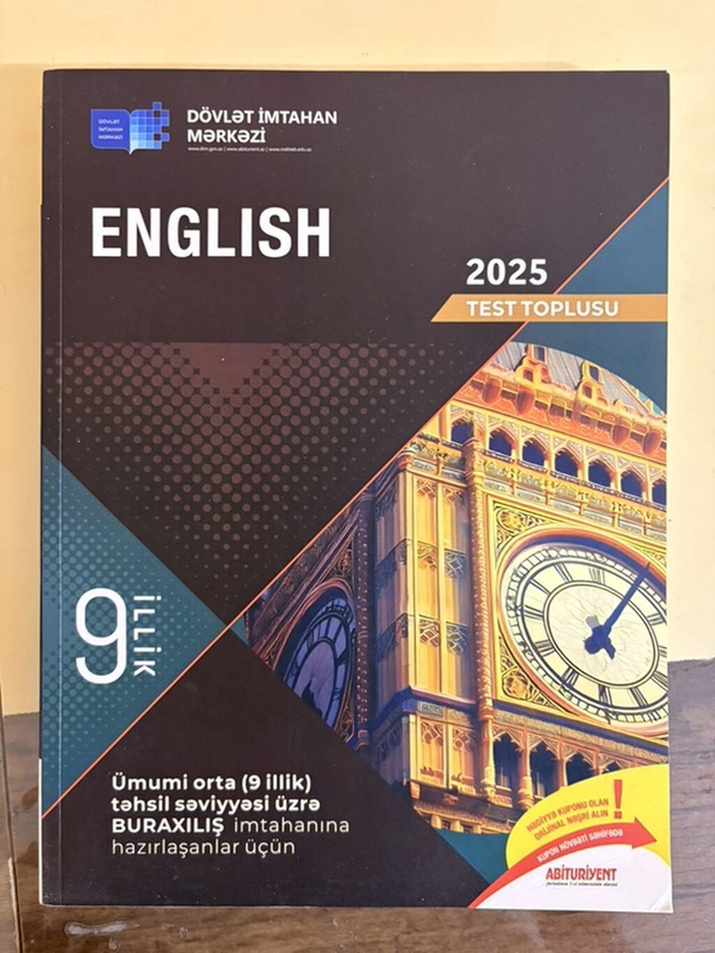 Məhsul: “English – 2025 Test Toplusu” (DİM) – Səviyyə: Ümumi orta (9 — Kitablar və jurnallar, Bakı