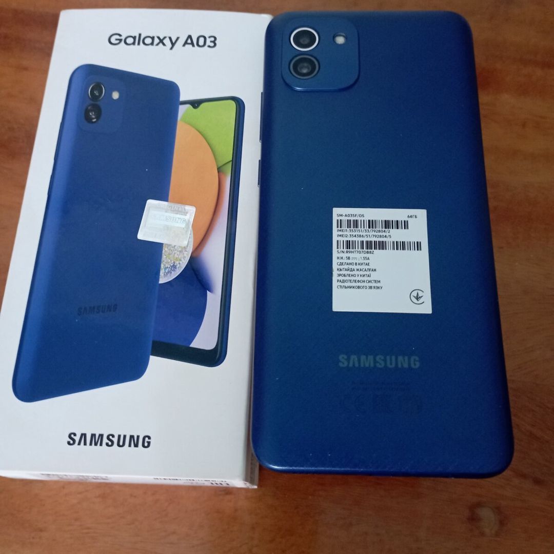 Samsung Galaxy A03 Blue 64GB/4GB — Smartfonlar, Bakı (10)