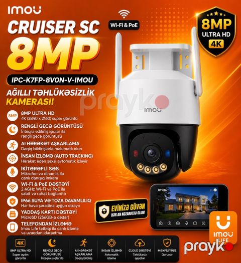 WiFi kamera 8mp Cruiser SC IPC-K7FP-8VON-V-imou