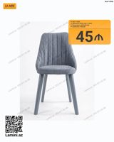 Müasir dizaynlı yumşaq oturacaqlı stul - Model kodu: 12996 - Miqdar — Furniture