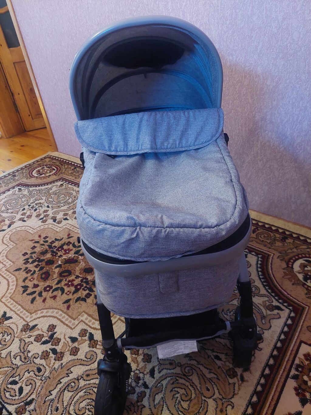 Uşaq arabası – çoxfunksiyalı beşik-tipli model - Rəng: açıq boz.ideal — Mallar, Masazır (5)