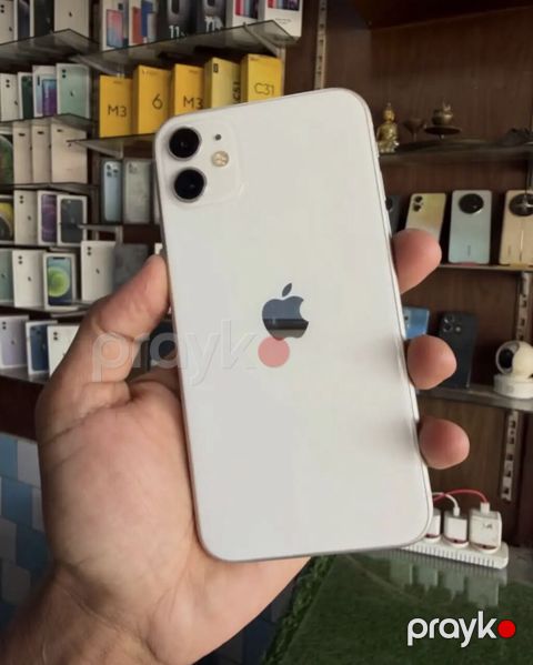 IPhone 11, 128 GB, Ağ, Zəmanət, Face ID, Sənədlərlə