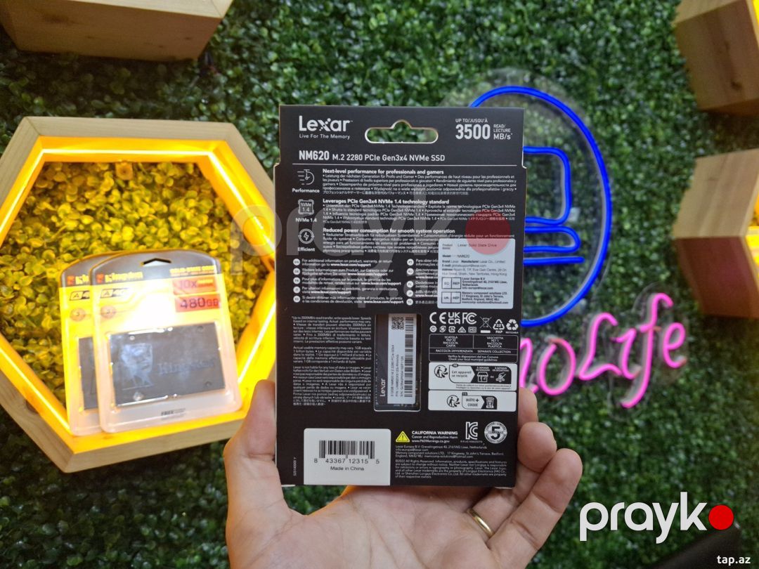Lexar M2 Nvme SSD 512 gb PCIe Gen3x4 | 3500 MB/s — Elektronika, Bakı (3)