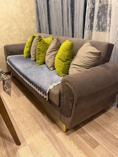 Divan, İşlənmiş, Açılan, Bazalı, Vеlur parça, Çatdırılma yoxdur