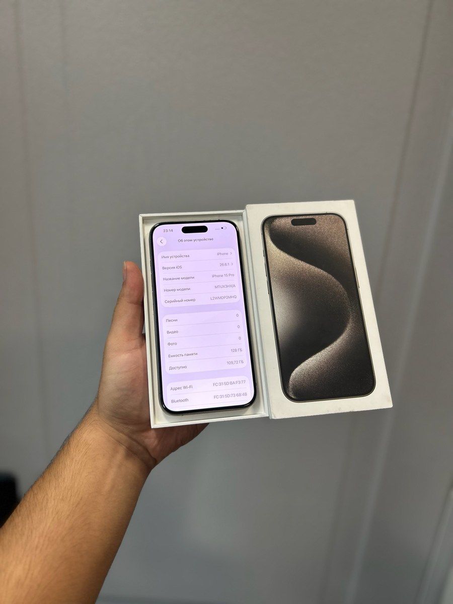 Apple iPhone 15 Pro Natural Titanium 128GB/8GB — Telefonlar və qadjetlər, Bakı (3)