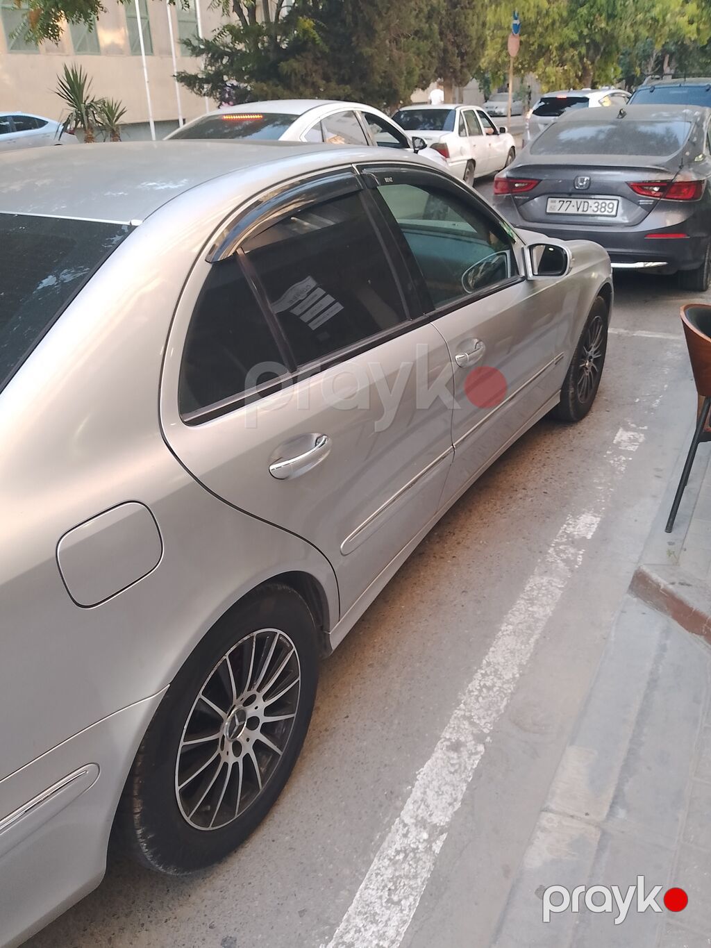 Mercedes-Benz E-Class sedan (W211) — gümüşü rəng, xrom paket 99-DZ-955 — Avtomobillər, Bakı (2)