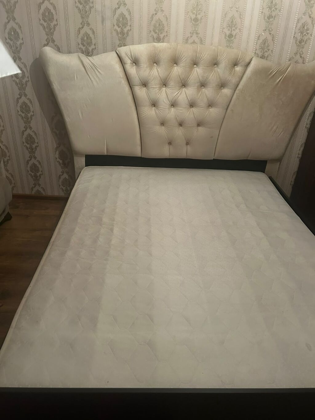 Mebel: iki nəfərlik çarpayı və matras - Ölçü: təxmini 160x200 sm — Mebel, Qobu (5)