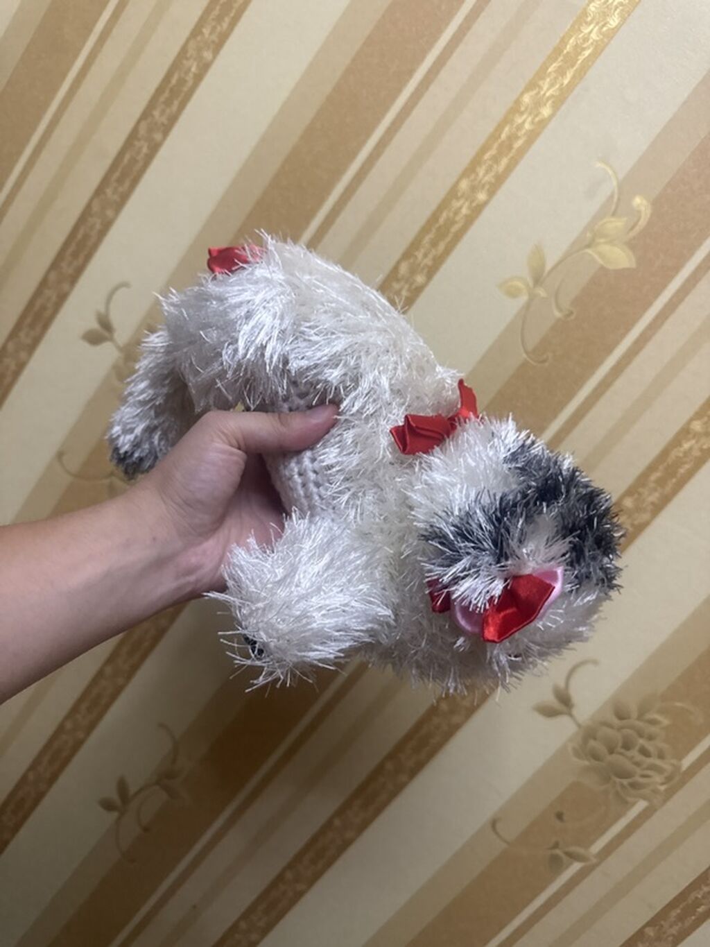Oyuncaq it – yumşaq plyuş - Model: uzanan pozada balaca it - Rəng — Yumşaq oyuncaqlar, Bakı